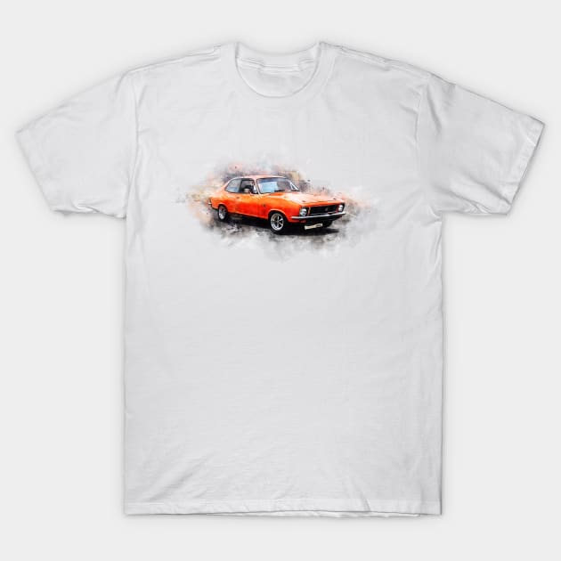 Orange LJ Torana GTR XU-1 T-Shirt by Transchroma